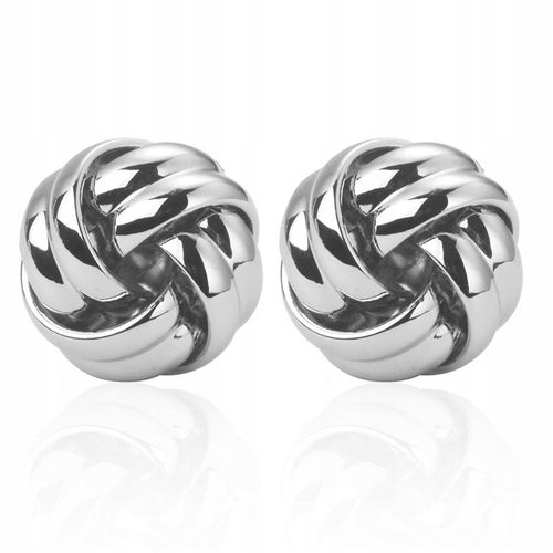 Spinki do mankietów wzór SREBRNY SUPEŁ WĘZEŁ na Arena.pl