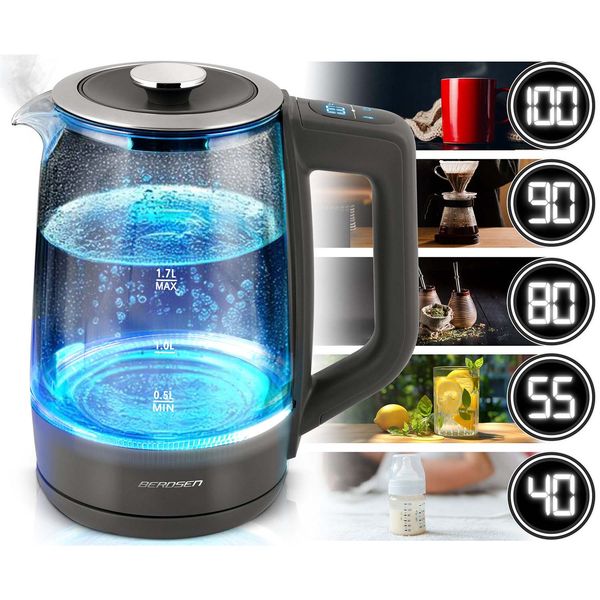 Czajnik elektryczny 1,7l Berdsen BD-711 szklany zdjęcie 11