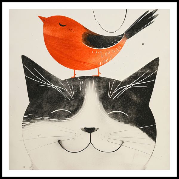 Plakat 70x70cm Pyzaty Przyjaciel zdjęcie 3