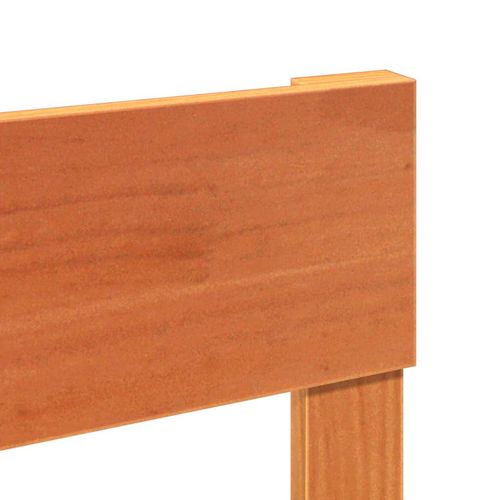 Łóżko bez materaca, woskowy brąz, 200x200 cm, drewno sosnowe na Arena.pl