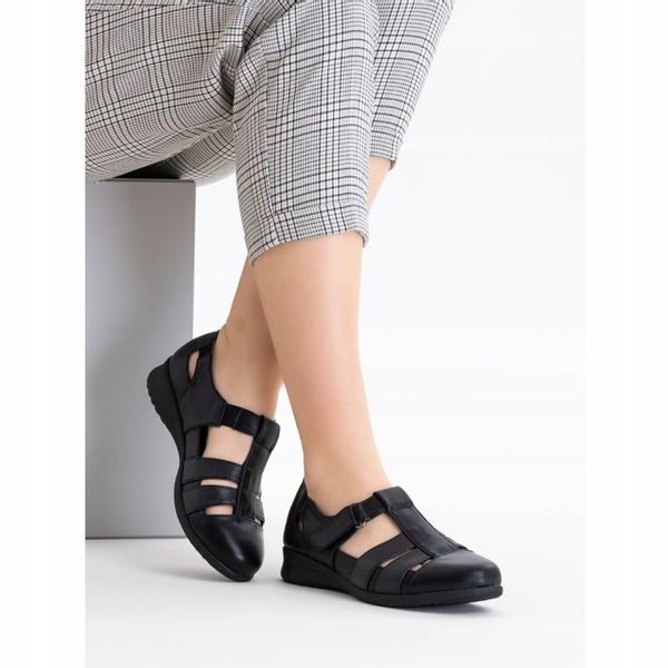 Sandały półbuty TĘGOŚĆ H oddychające RZEPY lekkie MIĘKKIE Wojtyłko zdjęcie 6