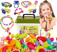 KOLOROWE KORALIKI do robienia BIŻUTERII BRANSOLETEK 425 el. Zestaw XXL DIY