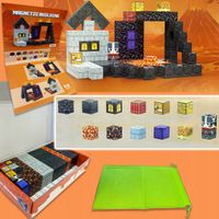 KONSTRUKCYJNE KLOCKI MAGNETYCZNE LUDZIK 3D TILES ZESTAW DLA DZIECI 110 EL