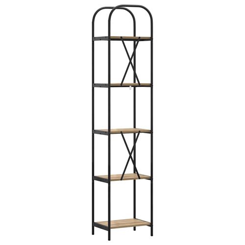 Półka na książki dąb artisan 40 x 30 x 183 cm na Arena.pl