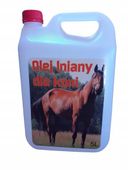 Olej lniany dla koni 5l pasza dla zwierząt suplement