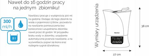 Nawilżacz powietrza Warmtec Mist Up na Arena.pl