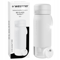 Butelka filtrująca Wessper B2 GLASS Actitex 500ml White