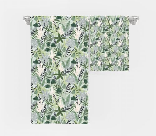 RĘCZNIK Listki graficzne z twoim dowolnym tekstem 130x70cm 040E na Arena.pl