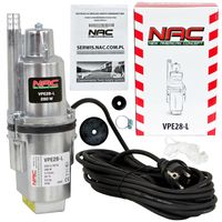 POMPA GŁĘBINOWA PULSACYJNA NAC VPE 28-L 280 W ŚREDNICA 10 CM 1020 L/H
