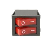 Przełącznik kołyskowy czerwony 250V