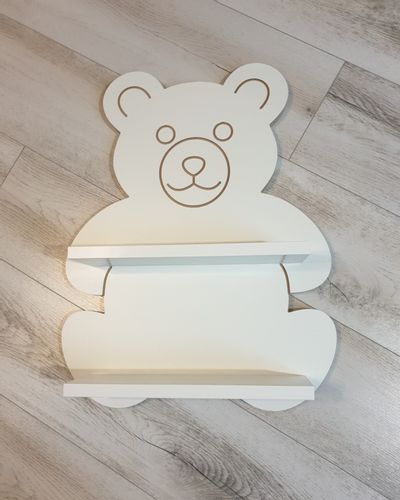 Półka Miś Dwupoziomowa Misiu biały na Arena.pl