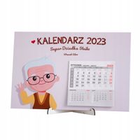 Prezent na dzień  Dziadka KALENDARZ 2025 z personalizacją Imieniem
