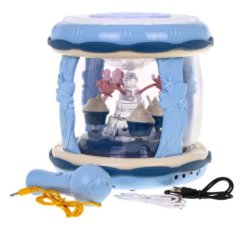 Bębenek Z Mikrofonem Dla Dzieci 18M+ Interaktywna Multikostka + Karuzela na Arena.pl