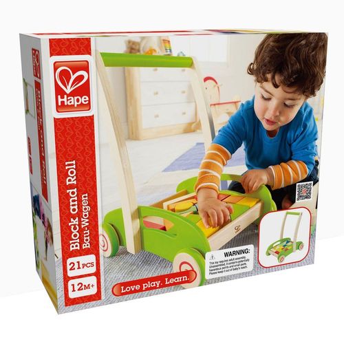 HAPE Wózek Pchacz z klockami na Arena.pl