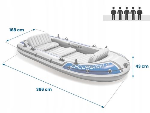 PONTON EXCURSION 5 +WIOSŁA +POMPKA INTEX 68325 na Arena.pl