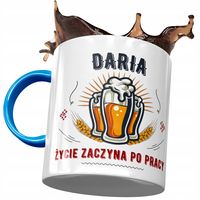 Kubek Błękitny Dla Darii Koleżanki Żony Prezent Z Nadrukiem Ze Zdjęciem