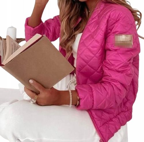 Kurtka pikowana przejściówka czarna na Arena.pl