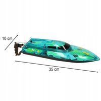 MOTORÓWKA ŁÓDKA ZDALNIE STEROWANA NA PILOTA R/C SZYBKA ŁÓDŹ 20 km/h +STOJAK