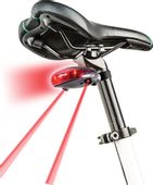 Lampka Rowerowa Laserowa 5 Led Laser