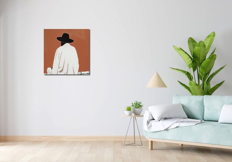 Obraz 60x60cm Rozmyślania w Oddali zdjęcie 2