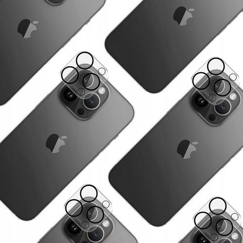 Szkło 9H na aparat do iPhone 15 Pro / 15 Pro Max - 3mk Lens Pro Full Cover na Arena.pl