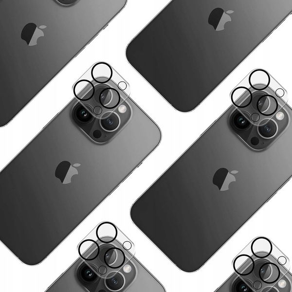 Szkło 9H na aparat do iPhone 15 Pro / 15 Pro Max - 3mk Lens Pro Full Cover zdjęcie 15