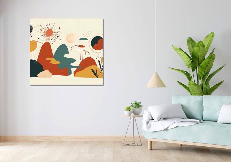 Obraz 100x90cm Kosmos Barw zdjęcie 2