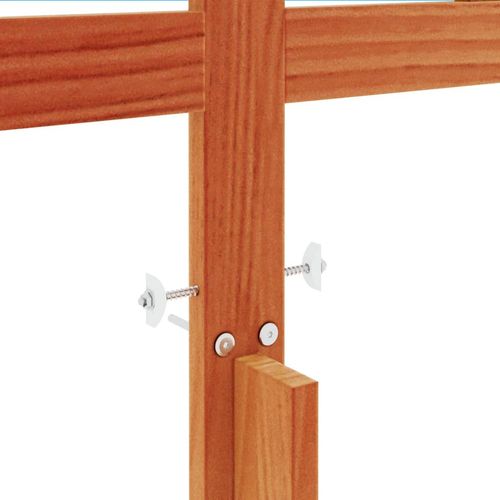 Wezgłowie do łóżka, woskowy brąz, 135 cm, lite drewno sosnowe na Arena.pl