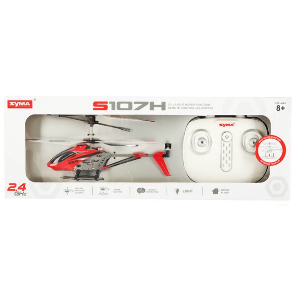 Helikopter zdalnie sterowany RC SYMA S107H 2.4GHz RTF czerwony zdjęcie 15