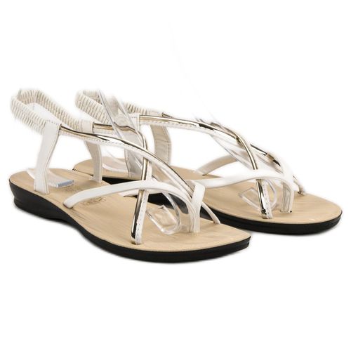 Białe Wsuwane Sandałki r.38 na Arena.pl