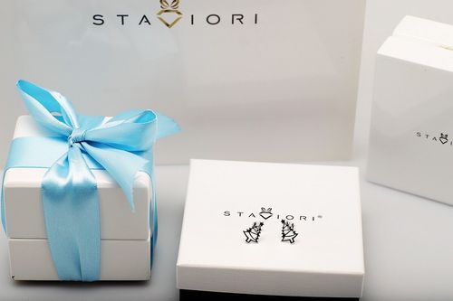 Srebrne kolczyki SSS5201W na Arena.pl