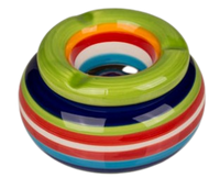 Popielniczka Ceramiczna Kolorowa w Paski