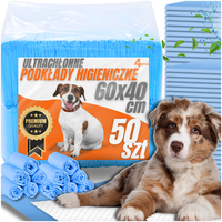 Podkłady Higieniczne dla Psów 50szt 40x60 - Super Chłonne, Maty do Sikania