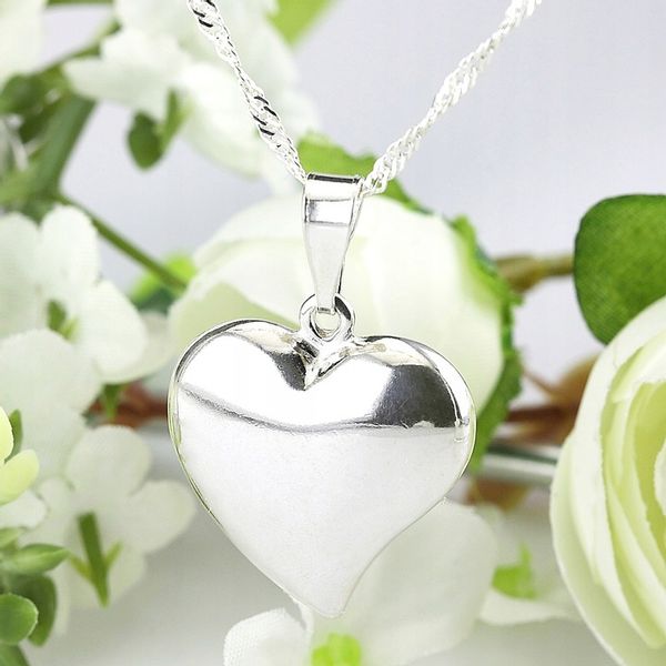 WYJĄTKOWE SERDUSZKO Z ŁAŃCUSZKIEM SINGAPUR DŁUGOŚĆ 45 CM SREBRO PRÓBY 925 zdjęcie 9