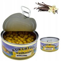 Kukurydza wędkarska w puszce przynęta zanęta 125 g aromat Waniliowy