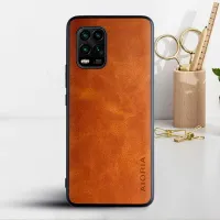Etui AIORIA Vintage LEATHER do Xiaomi Mi 10 Lite pomarańczowy