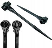 Klucz do rusztowań 19/22 mm z grzechotką i klinem FALON-TECH