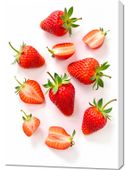 Obraz 70x100cm  Nowoczesny Owoce I Truskawki I Pop Art Vintage do Salonu