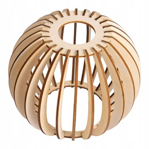 Klosz DREWNIANY do lamp na E27 LOFT DREWNO BOHO na Arena.pl