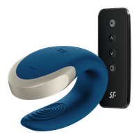 wibrator dla par double love blue satisfyer