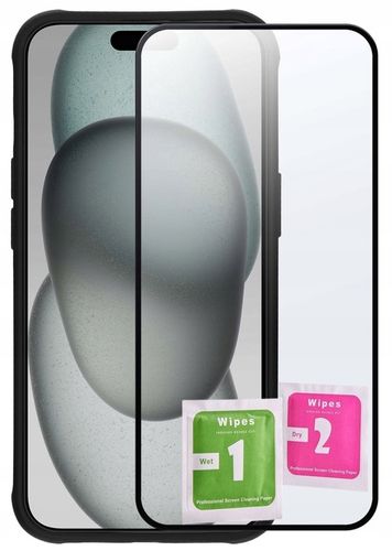 Etui do iPhone 15 do MagSafe MATT CASE WZMACNIANE 360° + 2x Szkło na ekran na Arena.pl