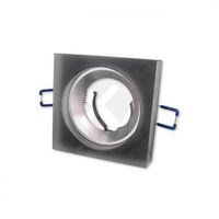 OPRAWA HALOGENOWA KWADRATOWA MIRA CZARNA SZKŁO ALUMINIUM GU10