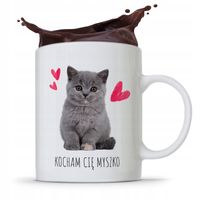 Kubek Prezent Na Walentynki Kocham Cię Myszko Z Nadrukiem Ze Zdjęciem