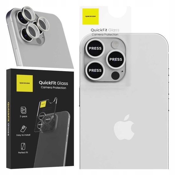 Spacecase Quickfit Camera Iphone 16 Pro/16 Pro Max White Titan zdjęcie 10
