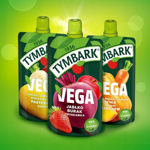 Mus warzywa owoce Tymbark Vega gruszka marchew pasternak banan 12x 100g na Arena.pl