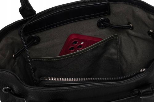 torba damska ze skóry ekologicznej z motywem skóry węża - david jones na Arena.pl