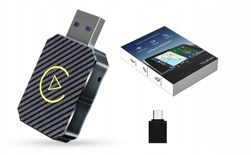 BEZPRZEWODOWY ADAPTER ANDROID AUTO CARPLAY 2 W 1 PLUG AND PLAY MINI CAR AI na Arena.pl