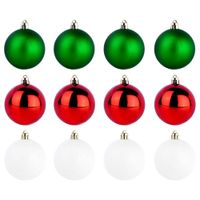12x Bombki Choinkowe Świąteczne Nietłukące Kolorowe Zestaw Bombek Choinkę