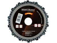 TARCZA TNĄCA DO DREWNA Z ŁAŃCUCHEM 125 MM KD 1060 NA SZLIFIERKĘ KĄTOWĄ