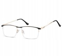 Okulary prostokątne Zerówki Korekcyjne Żyłkowe